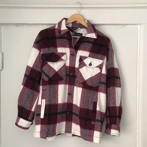 Zara Plaid Shirt-Jacket